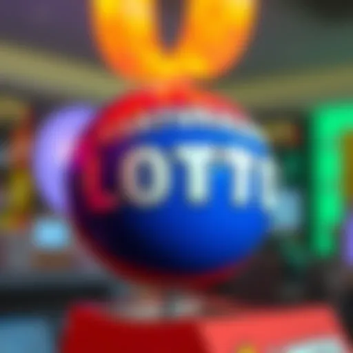A vibrant illustration of the Australian Saturday Lotto logo