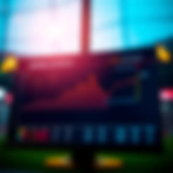 Graph showcasing betting trends and statistics