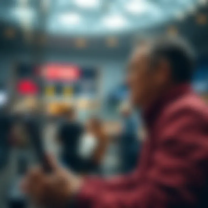 User selecting a reliable betting platform