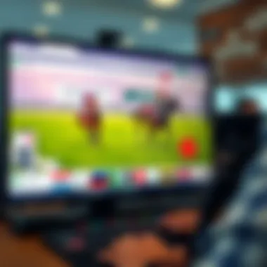 A computer screen displaying a horse racing website