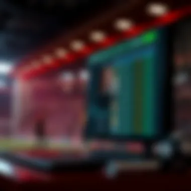 Visualization of engaging betting options offered by the system