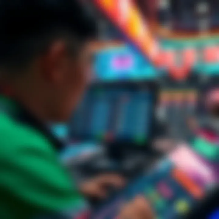 An innovative betting interface showcasing dynamic features