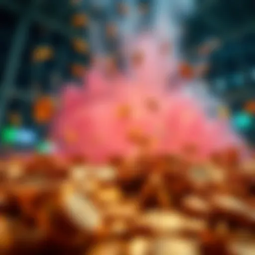 A visual representation of the concept of abundance and wealth associated with large numbers.