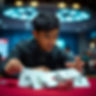 Illustration of a test for gambling addiction