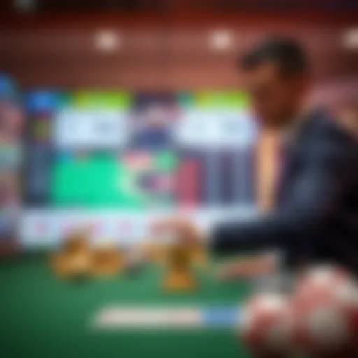 Visual representation of a betting strategy on a gambling site