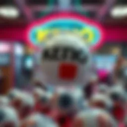 Conceptual illustration of Keno Powerball game mechanics