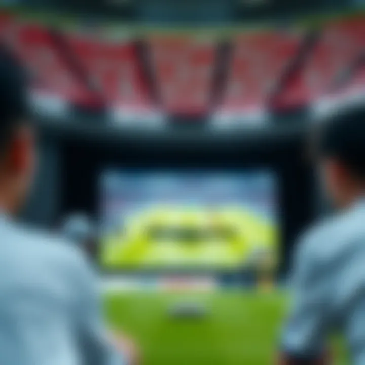 Korean football match streaming interface