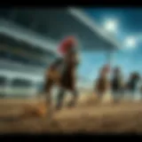 A historical depiction of horse racing in Korea