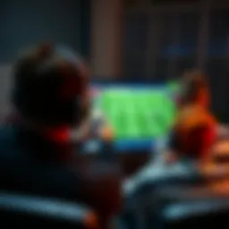 Live sports streaming interface showcasing various games