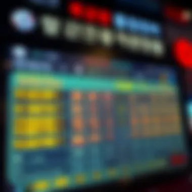 Recent lottery draw results highlighted on a screen