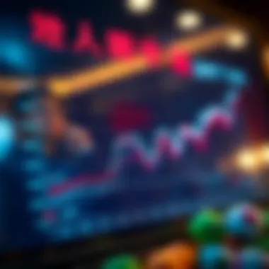 Detailed graph showing lottery number trends