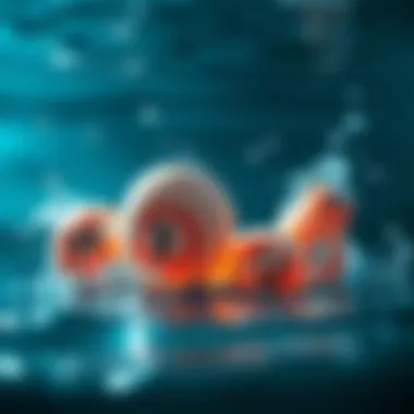 Lottery Numbers Inspired by Aquatic Dreams Illustration of lottery numbers emerging from water