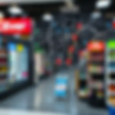 An informative map highlighting locations of nearby lottery retailers.