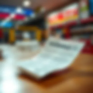 Visual representation of lottery ticket selections