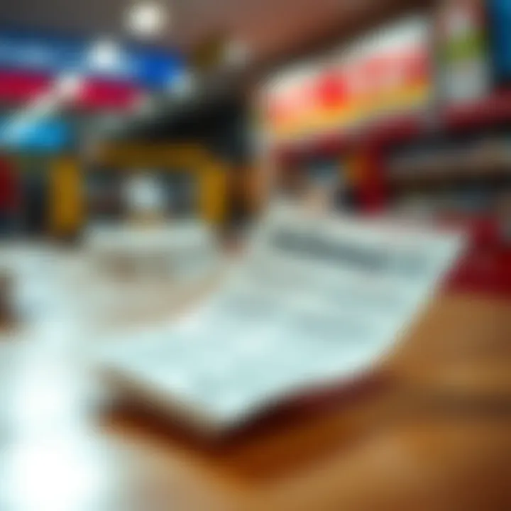 Visual representation of lottery ticket selections