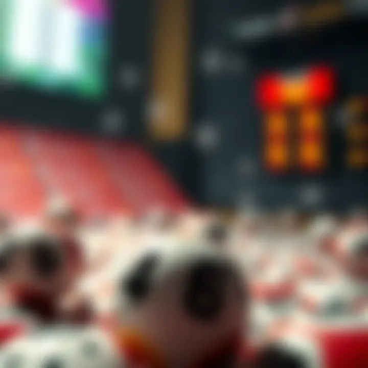 Visual representation of winning number patterns