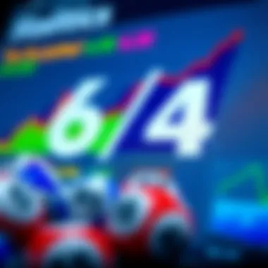 Graphical representation of statistical analysis related to Lotto 6/45.