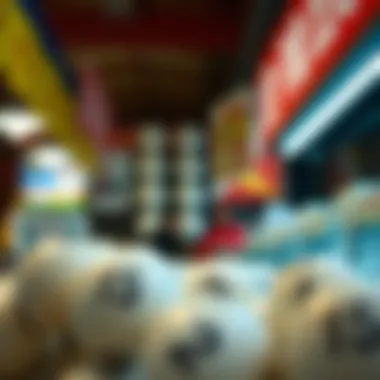 Visual representation of traditional lottery features