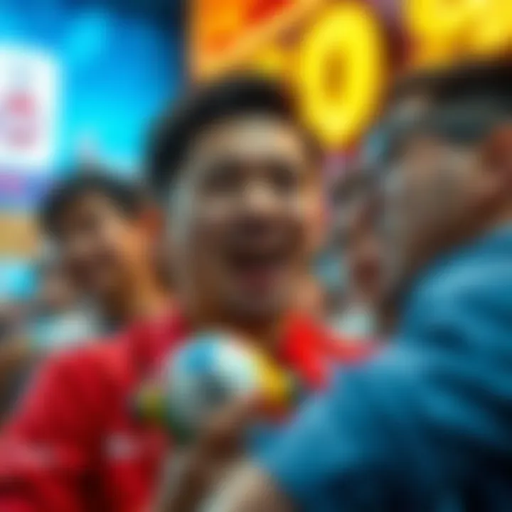 A visual representation of societal reactions to sudden wealth