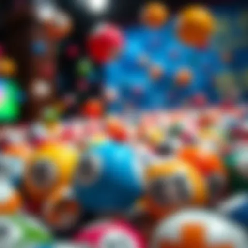 The Excitement of Lottery Draws Colorful lottery balls representing chance
