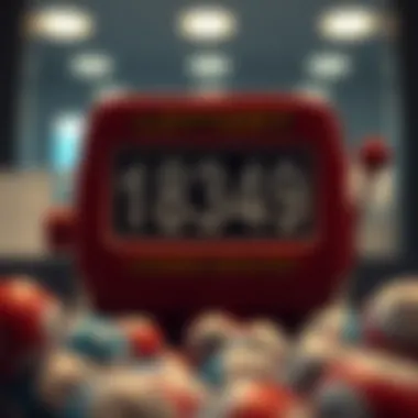 Conceptual illustration of a lottery number generator