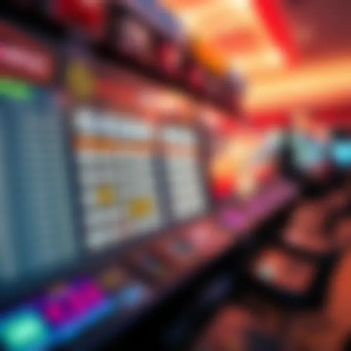 User interface of a lottery simulator tool