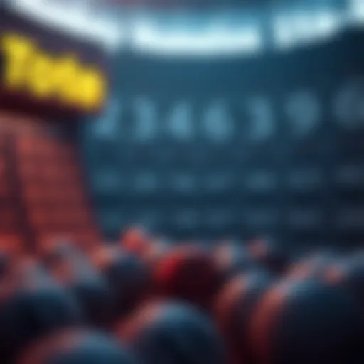 Visualization of lottery number predictions