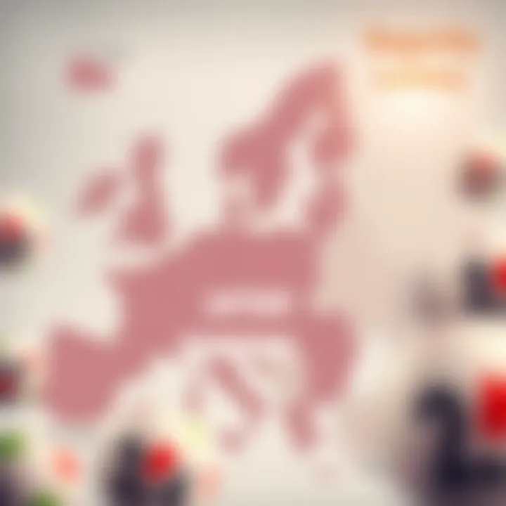 Map highlighting regions with frequent lottery wins