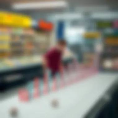 Graph showcasing statistics of lottery prizes by location