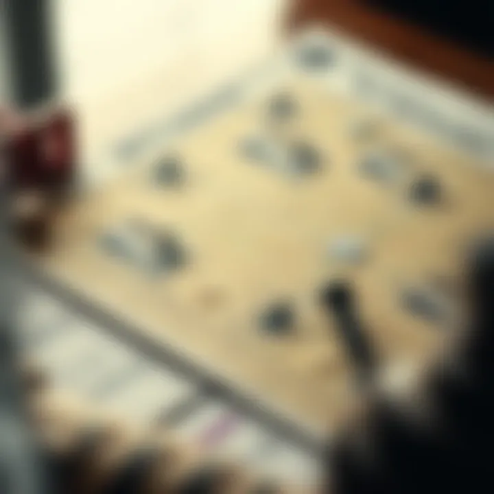 A strategic map illustrating effective betting strategies and planning.