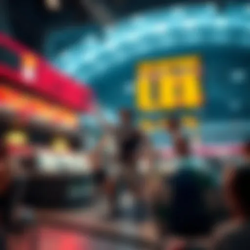 Conceptual illustration of lottery and sports betting integration