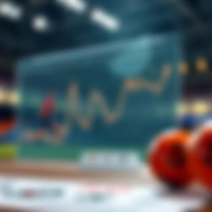 Graph showcasing statistical data related to lottery and sports betting