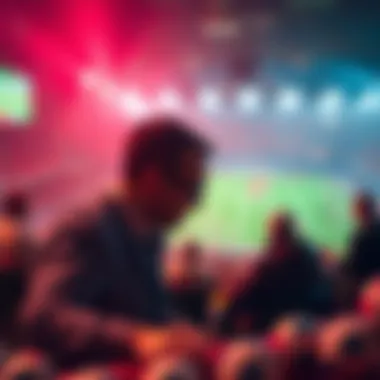 Visual representation of psychological elements influencing lottery and sports betting decisions