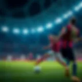 A captivating soccer match being streamed online