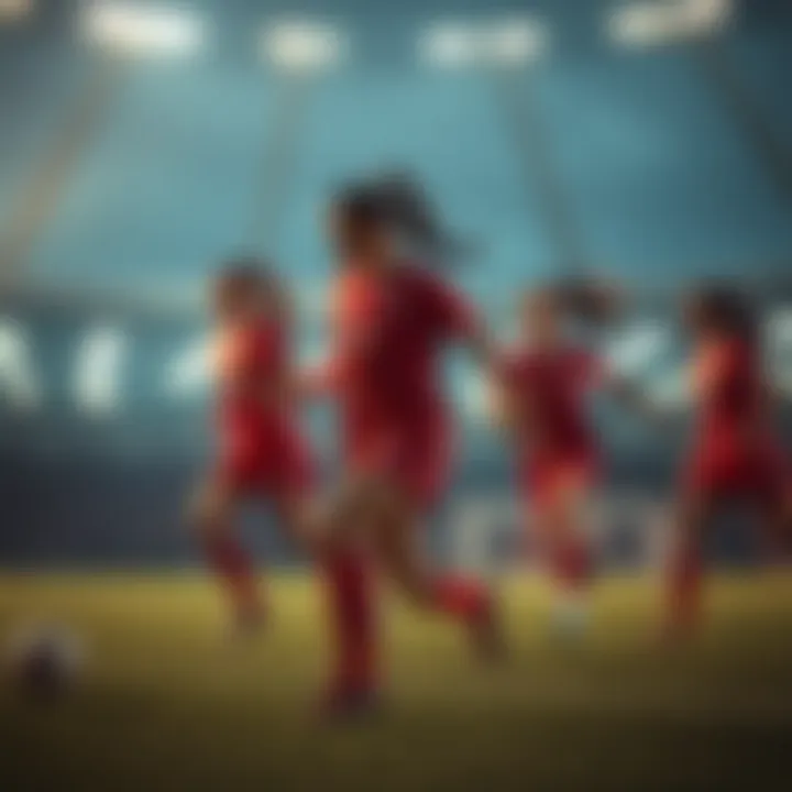 Socio-Economic Impact of Women's Football A visual chart illustrating the socio-economic impact of women's football.