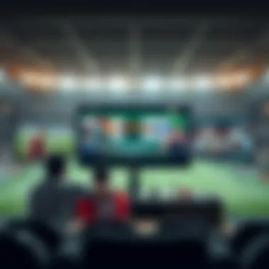 Diverse Platforms for Sports Streaming Illustration showcasing various online streaming platforms for sports