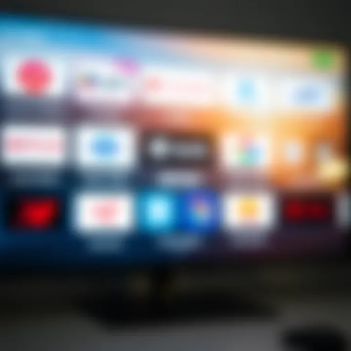 An array of streaming platform logos on a modern interface