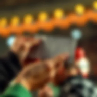 The Thrill of Victory A close-up of hands holding a winning ticket