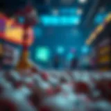 Abstract representation of a lottery concept