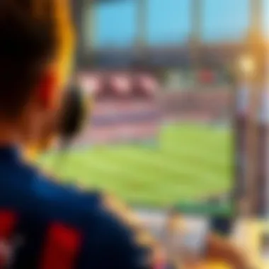 An engaging user interface of a sports streaming platform