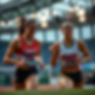 Performance Comparison of Female Athletes A comparative analysis of female athletes' performances.